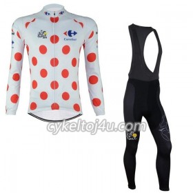 Cykeltrøje Langærmet + Bib Cykelbukser 2017 Tour De France N003